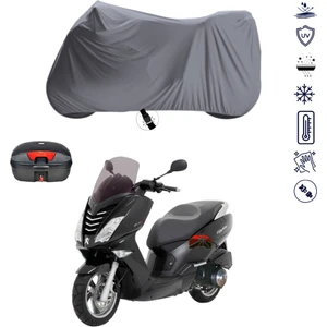Peugeot Citystar 200 Çantalı Motosiklet Branda Su Geçirmez Topcase Uyumlu Motor Branda
