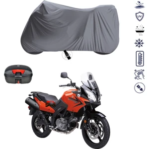 Suzuki V-Strom DL650 Çantalı Motosiklet Branda Su Geçirmez Topcase Uyumlu Motor Branda