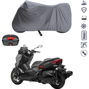 Yamaha X-Max 400 Abs Çantalı Motosiklet Branda Su Geçirmez Topcase Uyumlu Motor Branda
