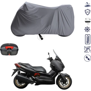 Yamaha X-Max 250 Abs Çantalı Motosiklet Branda Su Geçirmez Topcase Uyumlu Motor Branda