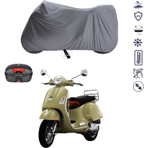 Vespa Gts 300 Çantalı Motosiklet Branda Su Geçirmez Topcase Uyumlu Motor Branda