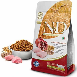 N&d Ancestral Grain Tavuklu ve Narlı Düşük Tahıllı Kısırlaştırılmış Kedi Maması 5 kg
