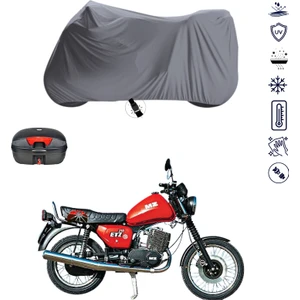 Mz Etz 251 Çantalı Motosiklet Branda Su Geçirmez Topcase Uyumlu Motor Branda