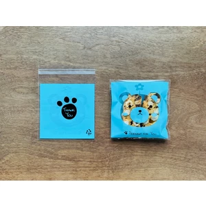 Ozan Tuhafiye Bantlı Şeffaf Desenli Poşet Opp 10X10 (+3) cm 95 Adet