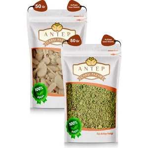 Antep Çarşı Pazar Toz Antep Fıstığı 50 gr  File Badem 50 gr