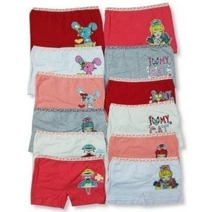 6'lı Baskılı Kız Çocuk Boxer