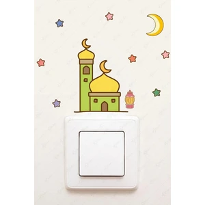 Kt Grup Cami Ay ve Yıldızlar Ramazan Priz Sticker