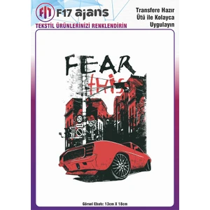 F17 Ajans Ütü ile Yapışan Tekstil Dtf Transfer Baskı