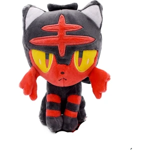 Yimei Pokémon Pokemon 20CM Ateş Benekli Miyav Arazi Peri Ateş Bebek Ateş Benekli Kedi Peluş Oyuncak (Yurt Dışından)