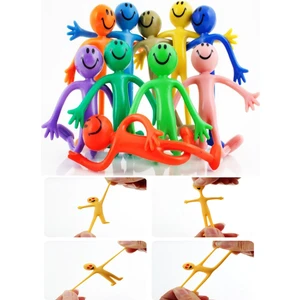 Kolları Bacakları Esnek Hareketli Elastik Emoji Oyuncak 5 Adet