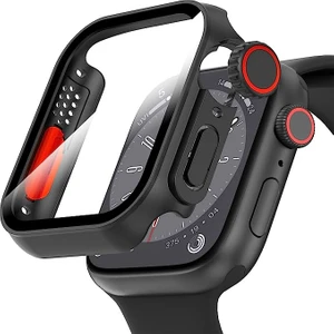 Apple Watch 44MM Saati Watch Ultra 49MM Görünümüne Dönüştürücü 360 Kasa ve Ekran Koruyucu
