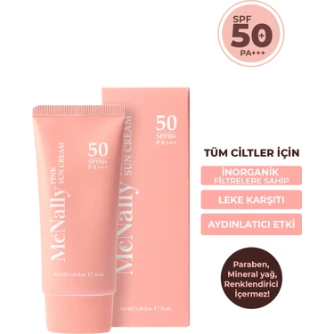 Prettyskın Spf 50+ Pa++++ Ton Eşitleyici Pembe Renkli Güneş Kremi