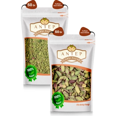 Antep Çarşı Pazar Toz Antep Fıstığı 50 gr  File Antep Fıstığı 50