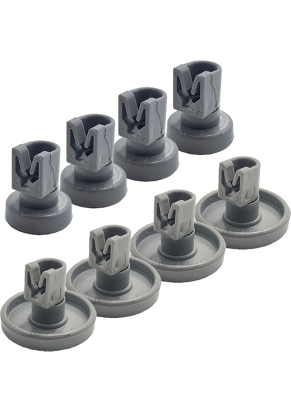 Vestel DW6005E Uyumlu Bulaşık Makinesi 4 Adet Alt 4 Adet Üst Sepet Tekerleği