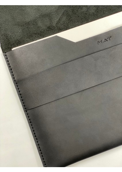 Huawei Matebook x Pro 2022 Model Uyumlu Kılıf Siyah Hakiki Deri El Yapımı Taşıma Çantası modelleri