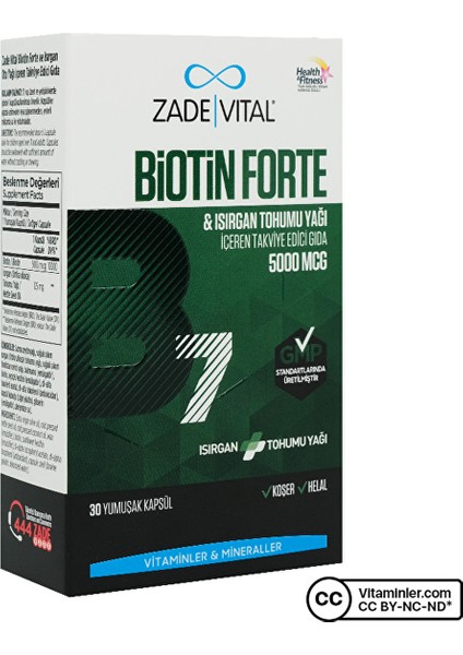 Biotin Forte 5000 mcg 30 Kapsül