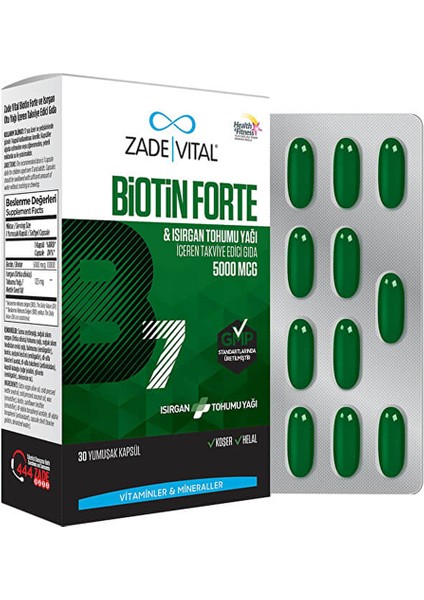 Biotin Forte 5000 mcg 30 Kapsül