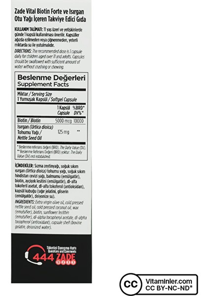 Biotin Forte 5000 mcg 30 Kapsül