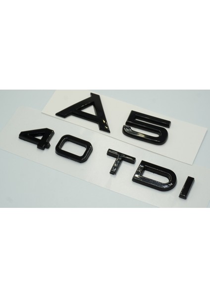 Audi A5 40 Tdi Parlak Siyah Abs 3m 3D Bagaj Yazı Logo Orjinal Ürün