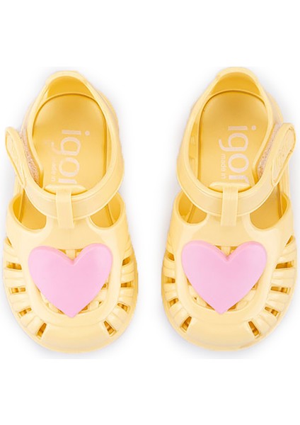 Tobby Gloss Love Kız Çocuk Sandalet S10310 Sarı