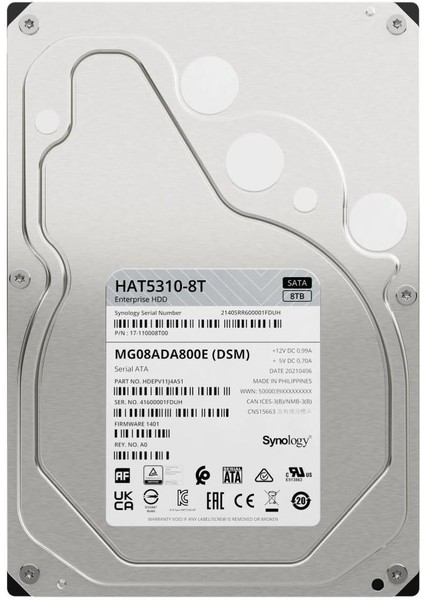 Synology 3.5" 8tb HAT5310-8T 7200 Rpm 256MB Sata-3 Nas Diski
