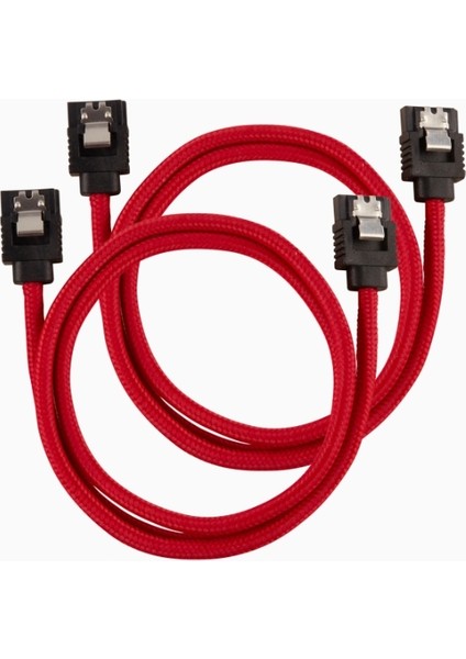 Corsaır CC-8900254 Premium Sleeved Sata 6gbps 60CM Cable — Red
