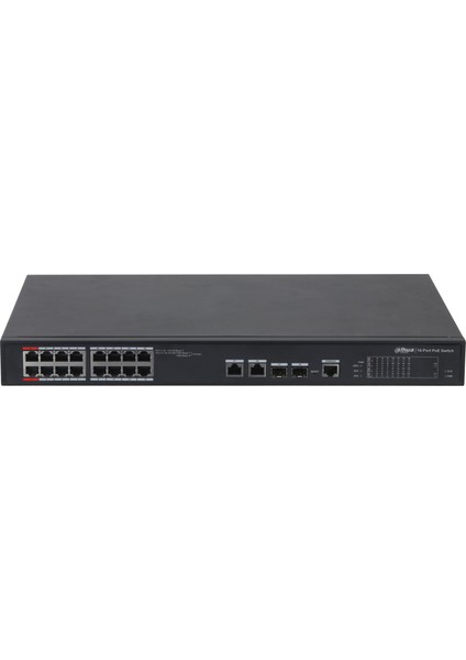 Dahua PFS4218-16ET-240-V2 16 Port 10/100/1000 16 Port Poe Yonetılemez Rack Mount Swıtch