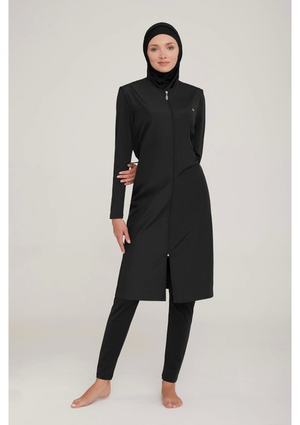 1250 Büyük Beden Jileli Uzun Kol Tesettür Mayo modelleri