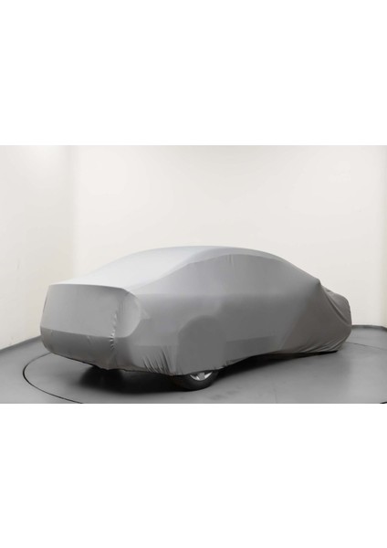 Hyundai Accent 4 Sedan (2010-2018) Kumaş Logolu Oto Branda - Penye Örtü Gri fiyatları