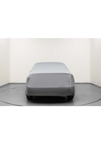 Hyundai Accent 4 Sedan (2010-2018) Kumaş Logolu Oto Branda - Penye Örtü Gri modelleri