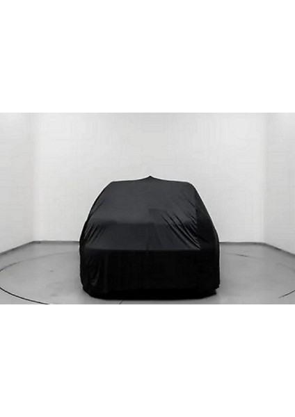 Peugeot 208 1 (2012-2019) Kumaş Logolu Oto Branda - Penye Örtü Siyah modelleri