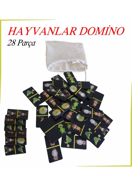 Hayvanlar Domino 28 Parça