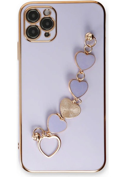 Iphone 11 Pro Max Kılıf Esila Silikon - Lila Mrayd