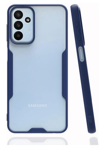 Samsung Galaxy M13 Kılıf Platin Silikon - Lacivert 300099