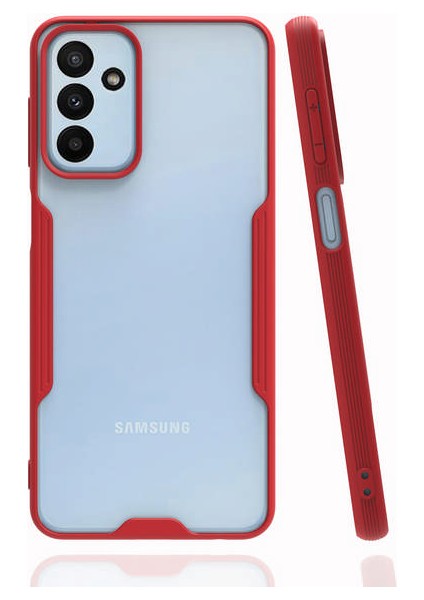 Samsung Galaxy M13 Kılıf Platin Silikon - Kırmızı 300099