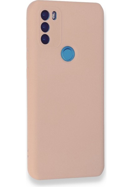 General Mobile Gm 21 Plus Kılıf Nano Içi Kadife Silikon - Pudra 300099