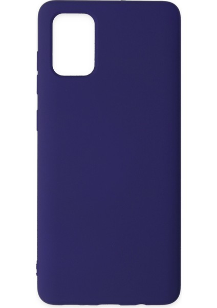Samsung Galaxy A51 Kılıf Nano Içi Kadife Silikon - Mor 300099