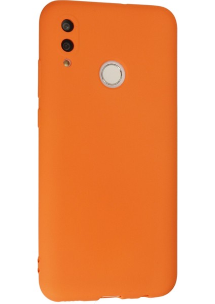 Huawei P Smart 2019 Kılıf Nano Içi Kadife Silikon - Turuncu 300099