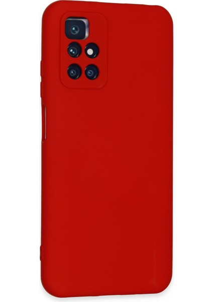 Xiaomi Redmi 10 Kılıf Nano Içi Kadife Silikon - Kırmızı 300099