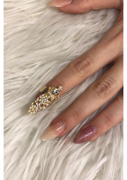 Rosing Nail Ring - Beyaz