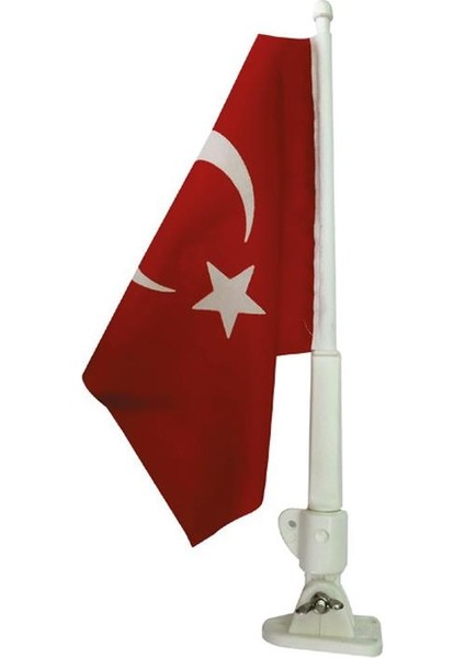 Plastik Bayrak Direği Bayraklı 40 cm Tekne Için