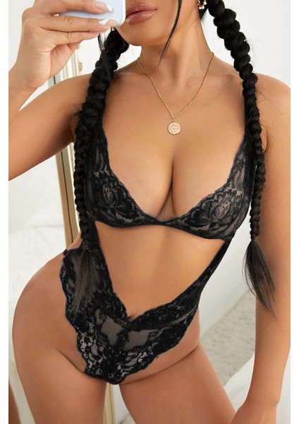 Merry See Dantel Fantezi Iç Giyim Body