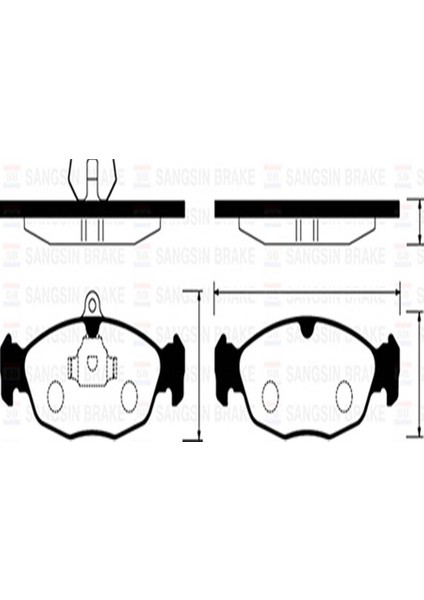 Sangsın SP1220-ÖN Balata Astra F-Corsa A B -Vectra A-Tıgra- 94-00 Combo 1.4-1.6i-1.7 D 92-00 Gd