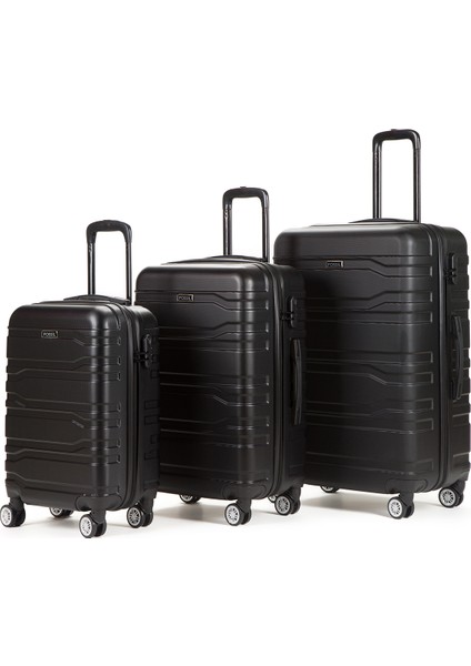 123X Unisex Kabin, Orta ve Büyük Boy 3'lü Valiz Seti