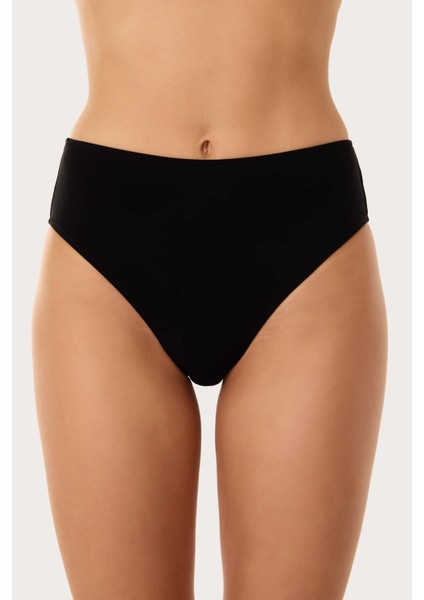 63058 Siyah Yüksek Bel Bikini Altı