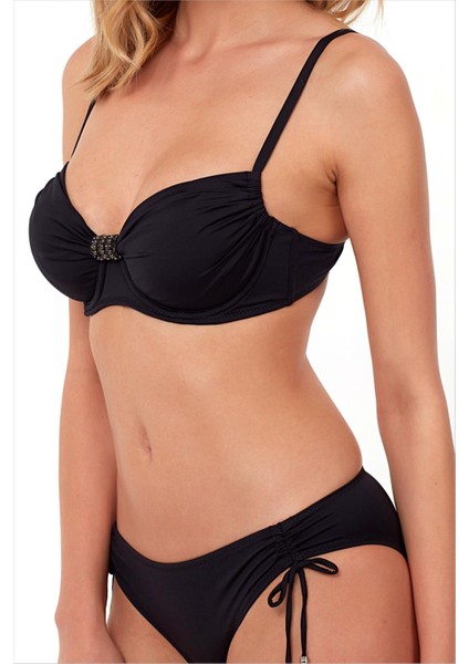 3430 Siyah Toparlayıcı Bikini Takımı