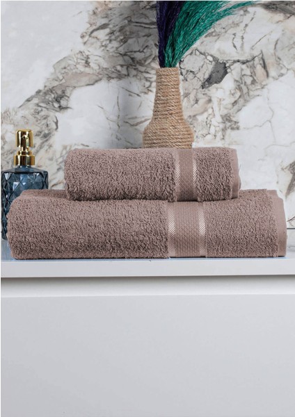 Pamuklu 2 Parça Banyo Duş Hamam Havlu Seti 90 x 150 cm modelleri