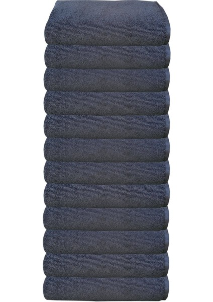 12'li Paket Boya Tutmayan Mikrofiber El Yüz Havlusu 50 x 90 cm