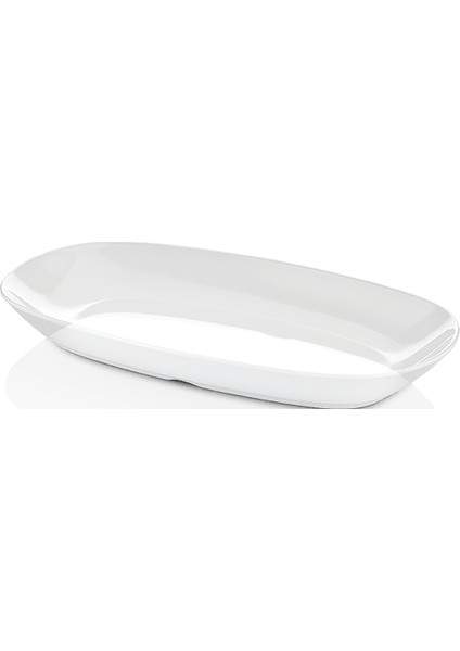 Melamin Oval Kayık Tabak 19 Cm (12 Adet)