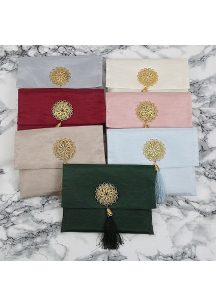Hediyelik Şantuk Kumaş Çantalı Yasin Kitabı ( 16.5 x 12.5 cm ) Krem